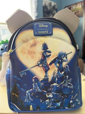 Disney Loungefly Kingdom Hearts Blue Mini Backpack